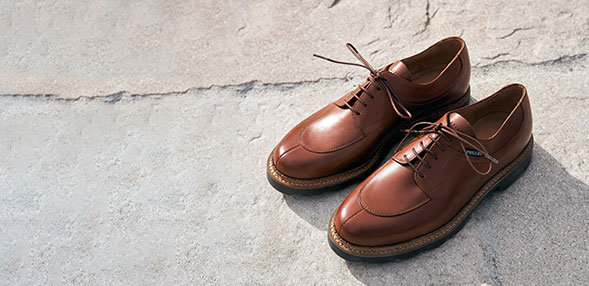 hommes M-82 cuir brun richelieu style chaussures à lacets par LAMBRETTA SOLDE 
